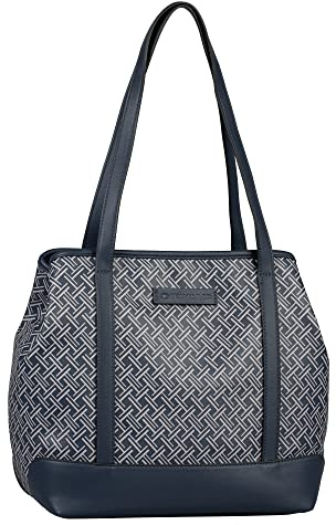 TOM TAILOR Yoki Damen Shopper Umhängetasche Reißverschluss Groß Blau