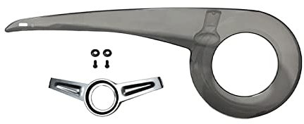 Ronyme Fahrradteil-Kettenschutz, Ersatz für Fahrradkettenschutz, Fahrradkettenabdeckung, Fahrradkettenschutz für Camping, Radfahren, Reiten, Zubehör, Argent