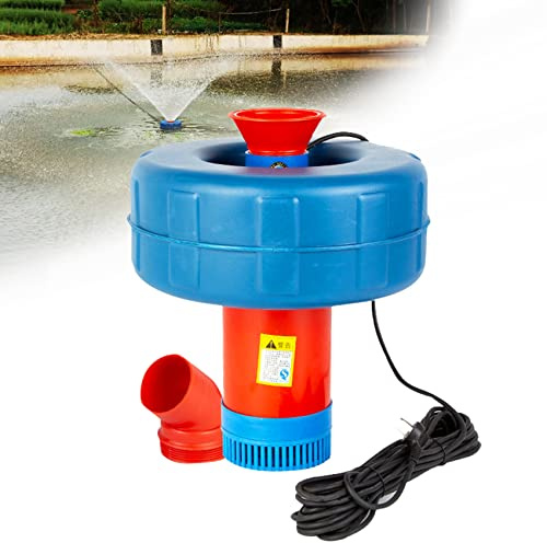 Pond Fountain Water Pump, Submersible Water Pump, with Two Nozzles, High Power 1500w/1800w/2200w, Outdoor Water Pump for Pond Aquarium Fish Tank Solar Fountain Pool Wate-2200w||15m