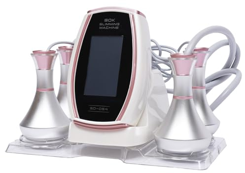 Máquina de cavitación 5 en 1 Multifuncional Cuidado Personal Belleza Corporal Máquina de Deformación de Cuerpo Dispositivo de Cavitación Ultrasónica 5 Cabezales de Tratamiento Para Cuerpo Y Cara