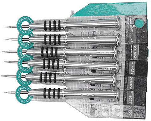 Juego de Destornilladores, Juego de Microdestornilladores Juego de Destornilladores de Estrella 6 Piezas Juego de Destornilladores Pequeños Micro Profesionales para Gafas