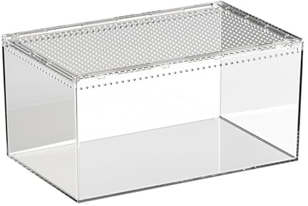 Terrario para Arañas Saltarinas,Terrario De Acrílico para Reptiles - para Geckos,para Arañas Serpientes Ranas Camaleones Dragones Barbudos