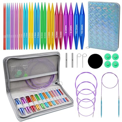 Knitiss 13Size Circular Knitting Needles 4 Round Knitting Needle 3-10mm