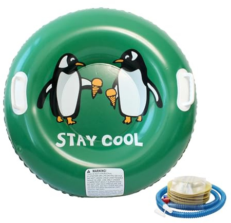 CAZSTYK Tubo de nieve para clima frío con agarre inferior reforzado, construcción duradera, compacta, forma amigable para viajes, playa, hierba, nieve, platillos