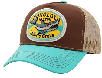 King Kerosin Gorra de camionero para hombre con bordado especial de píldora Honolulu Tavern