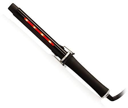 Upgrade - Ferro Arricciacapelli Con Pinza Infra Curl 25 mm - Curling Iron Professionale in Titanio ad Infrarossi per Capelli Ricci