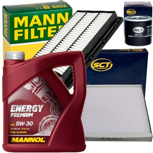 BandelOne enthält Filterset+Mannol 5W30 Öl passend für Tucson Tl Sportage Ql 1.6 Tgdi