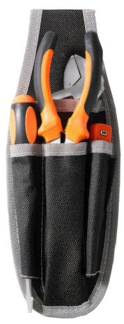 Ceinture Porte Outils Avec 4 Poches, Tablier de Travail, Sac de Rangement Réglable et Détachable, Ceinture Outils Bricolage, Convient pour la Menuiserie et le Stockage D'outils électriques
