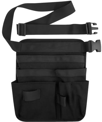 Sac serveur, tablier de serveur à poches multiples, sac serveur pour serveur | Sac de tablier de restaurant, sac de serveur de restaurant, avec support réglable pour ceinture noire