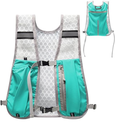 Chaleco De Carreras - Tela De Visibilidad Reflectante, De Transporte De Hidratación, Equipo De Soporte del Teléfono En El Pecho Pack Organizador Ligero Body Fit Diseño del Equipo