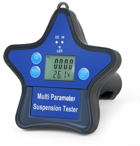 Analizzatore di qualità dell'acqua per acquari e acquacoltura, misuratore di ossigeno disciolto galleggiante con test multi-parametro, gamma 0,0-20,0 mg/L, ricaricabile