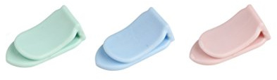 Dr. Oetker 1027 Rétro Lot de 20 Mini Sachet Clip d'24 x 12 mm, Plastique, Rose/Vert/Bleu, 2, 4 X 1, 2 x 0, 5 cm, 20 unités