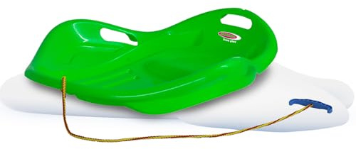 JAMARA 460536 Snow Play Bob Speed 78 cm grün-aerodynamische Bauweise, langlebiger Kunststoff, Bequeme, ergonomische Sitz-/ Liegekuhle für eine optimale Rutschposition, 1kg Leichtgewicht