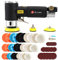 SI FANG 48Pcs mini ponceuse excentrique à air comprimé 25mm/50 mm/ 75mm Ponceuse Orbitale Air Sander 1/ 2 / 3 pneumatique orbitale avec disque