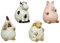 Gartenfigur Tierfigur Gartendekoration Schaf Kuh Schwein Huhn Höhe 18,5 cm - Stückpreis