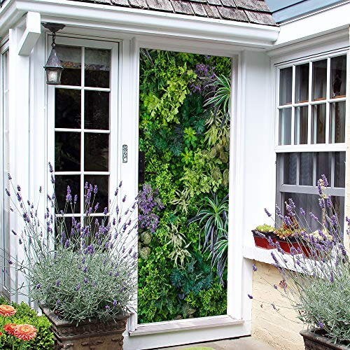 Adhesivo de vinilo 3D de arte moderno para puerta, despegar y pegar, calcomanías de vinilo extraíbles para decoración del hogar, murales de puerta, nevera, póster de papel de pared, 32,3 x 78,7/82 x