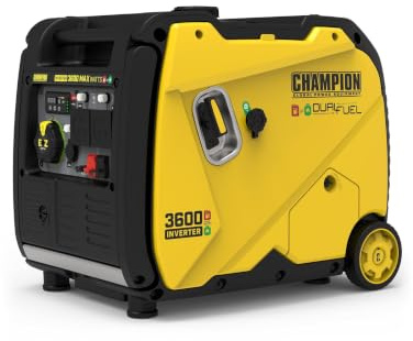 Champion Power Equipment 3600 Watt Dual Fuel Digital Hybrid Inverter - 224cc Engine, 18 hour run time, Ultra-quiet & light, Clean Power hybrid generator, economy mode to save fuel & surge protection