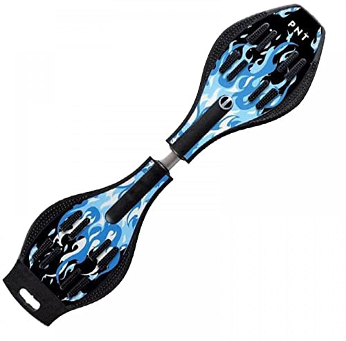 Magnitt Deluxe Junior Caster Board in Amazing Blue Color, with Illuminating Wheels for More Excitement, Fun and Visibility, Durable Twistboard for Teenagers, Adults and Professional(E)