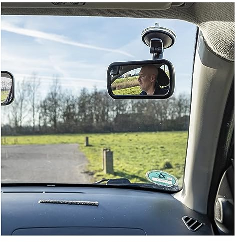 Specchietto retrovisore panoramico con braccio flessibile da 4 cm, universale, per camper, roulotte