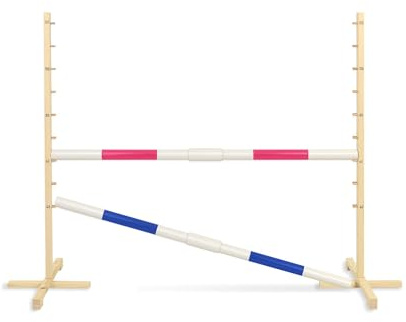 Obstáculo de Salto para Hobby Horse 160 cm con Dos Vigas de 50 mm - Rosa
