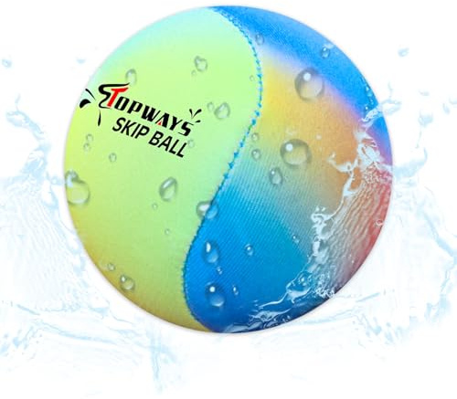 TOPWAYS Beach Toys, Beach Pool Bouncying Ball, Water Skip Ball