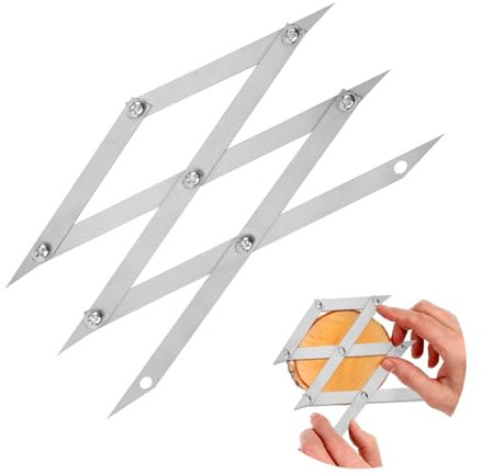 3 Point Center Finder Tool, Precise Measurements Equal Distance Space Divider Tools Marking Gauge Woodworking 3-Point Center Finder for Accurate Center Point Marking