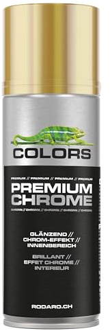 COLORS Sprühlack Goldspray - 400ml Spraydose - Sprühfarbe für alle Oberflächen, Innenbereich | Gold Chromeffekt Glanz