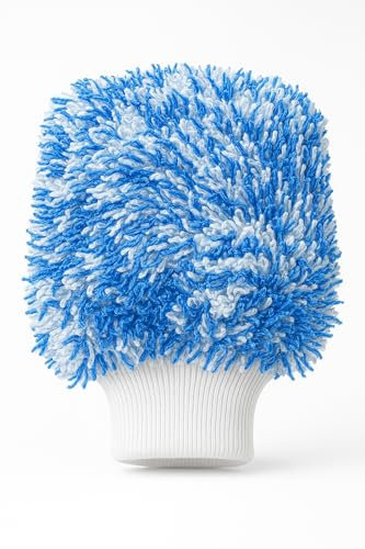 Kemes Auto Waschhandschuh Mikrofaser Premium Autowaschhandschuh für professionelle Autopflege extrem saugstark Microfaser kratzfrei & schonend Putzhandschuh aus ultraweicher Mikrofaser