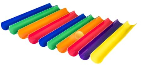 kowaku Pipeline Kit Pipe Challenge with Half and Ball Teamwork Group Learning Exercise Activities for Gym Teens Field Day Game