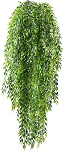 Minnhua 2PCS Piante Finte da Esterno Interno（92cm） Pianta Finta Rampicante in Plastica Edera Artificiale da Appendere Pianta Finta Cadente per Decorazioni Balcone Giardino Ufficio Casa