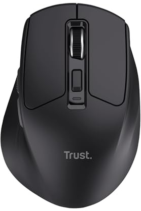 Trust Niven Ratón Inalámbrico Bluetooth + 2.4GHz Silencioso, Negro