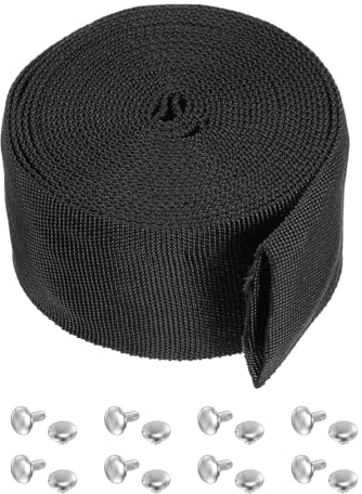 PATIKIL 2,4 13Ft Protettiva Tubo Manica con Chiusura Scatto Chiusura, Poliestere fibre Cavo Copertura Guaina Protezione per Saldatura Tig Torcia Idraulica Tubo, Nero