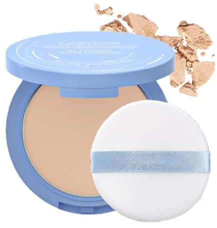 Polvo De Maquillaje Magic Minerals - Base Facial Compacto Translúcido de Cobertura Completa con Fijador para Debajo De Los Ojos