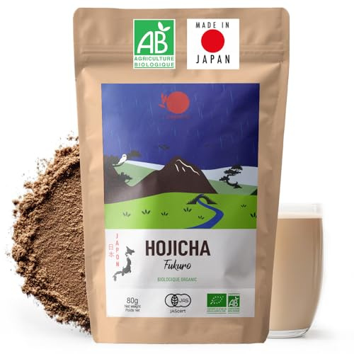 ORIGEENS Tè Hojicha Giapponese Dark Roasted 80g Bio in polvere