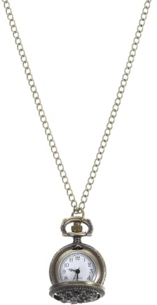 WESIEVYA Collana Orologio da Tasca Vintage in Lega di Zinco Classico Delicato Orologio da Tasca al Quarzo Lunga Catena