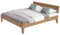 skølm Asgard Massivholzbett 180x200 cm - hochwertiges Holzbett aus Eiche – Bettgestell in Natur geölt - Bettrahmen 180x200 cm geeignet als Doppelbett - Futonbett