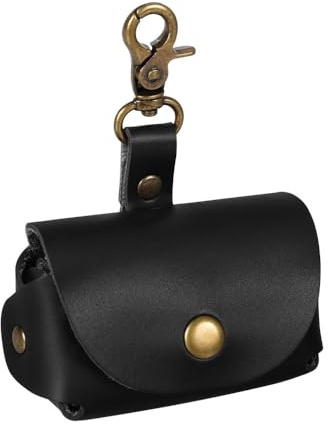 DONGKER Cojín de soporte de anillo para mascotas, 1 pieza de piel sintética para collar de perro, anillo de pareja, caja de almacenamiento para propuesta de matrimonio, compromiso, boda