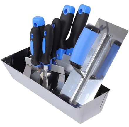 Jiawu Ensemble de Spatules Multifonctions en Acier Inoxydable, pour Suspendre du Papier Peint et Réparer les Coins, Enlever la Peinture et les Autocollants