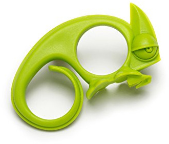 PELEG DESIGN - Zesty Zestenreibe I Lustiger Schäler für Zitrusfrüchte in Chamäleon Optik