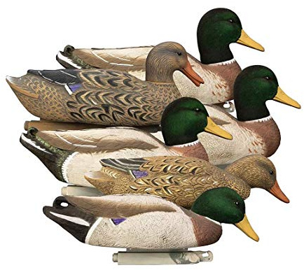 WING Lot de 6 leurres de Canard ailé pour la Chasse, Les Canards colvert pour étang et Champ, décoration de Jardin Vif, Aide aux Enseignants, équipement de Chasse