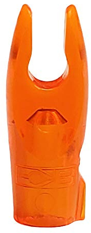 SAS Southland Archery Supply Original Standard Throat Pin Nock for Archery Bow Arrows Made in USA - 12/Pack (Tangerine)
