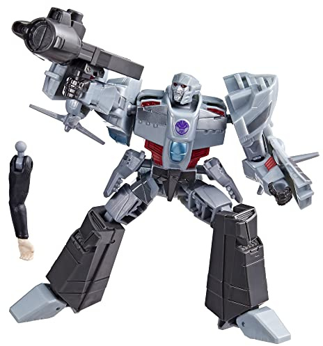 Hasbro Transformers EarthSpark, Figurine Megatron Classe Deluxe de 12,5 cm, Jouet Robot pour Enfants, à partir de 6 Ans