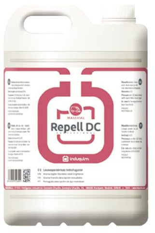 Lecasa Repelente de Perros Repell DC garrafa de 5 litros. Repelente Orina Perros + Elimina Malos Olores - Repelente para Gatos Pipi - Repelente para Perros Pipi para Cualquier Superficie