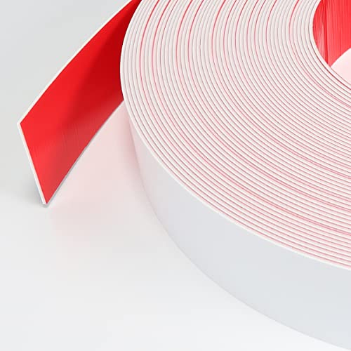 Kraftboss - Fensterleiste » GRAU-MATT « 2 Rollen, Breite 50mm, Flachleiste, Profilleiste, Abschlussleiste, Kunststoffleiste, Zierleiste, Kantenschutz, Wandschutz