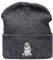 Baddery Strickmütze: Einhorn - Winter/Woll-Mütze/Kinder/Herren Damen Frauen Männer/Geschenk Freundin/Urban/Süß/Unicorn (Grau)