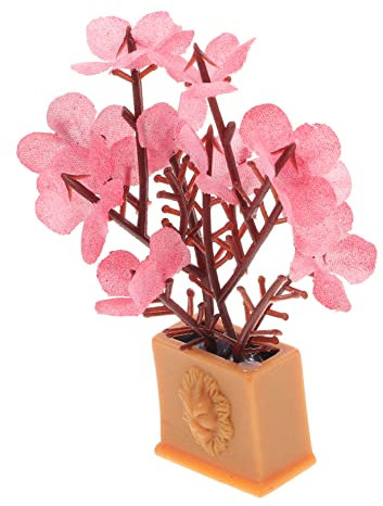UPKOCH Miniatur Blumen Dekoration Winzige Blüten Für Puppenhaus Miniatur Garten Für Landschaftsbau Realistische Accessoires Für Tischdekoration Blumentopf