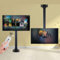 tv deckenhalterung elektrisch, tv Lift elektrisch mit Memory-Funktion für 32-70 Zoll Flach & Curved Fernseher, bis zu 60kg, max VESA 600x400mm, Zwei Installationsmethoden (900-2200mm)