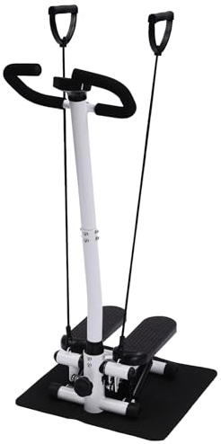 Swing Side Stepper Fitness Swing Stepper mit Lenker, Hometrainer bis 150 kg 29 * 39 * 110cm,Übung Stepping Machine für Abnehmen, Formen,Tägliche Training (Schwarz)