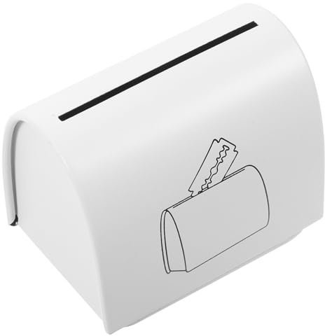 Veemoon 2 Piezas Caja para Desechos de Cuchillas de Afeitar Portátil Recipiente Duradero para Almacenamiento Seguro de Cuchillas Desechables Multiuso para Baño y Peluquería