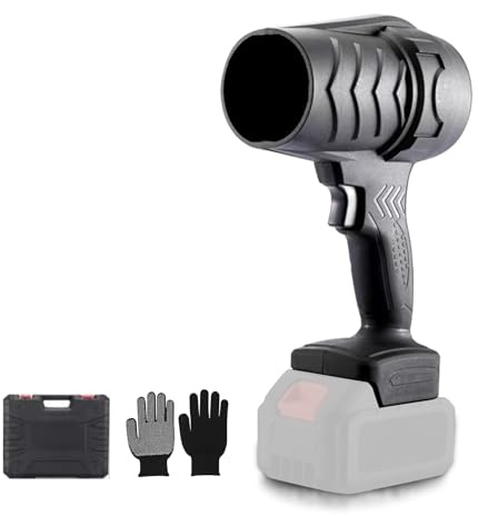 Soffiatore Per Foglie A Batteria, Soffiatore Per Foglie A Batteri Da 18v,Soffiatore A Batteria Da 16.000 Giri/Min Per La Pulizia Di Prati, Auto E Angoli, Rimuove Polvere,Foglie(Batterias Non Inclusa)